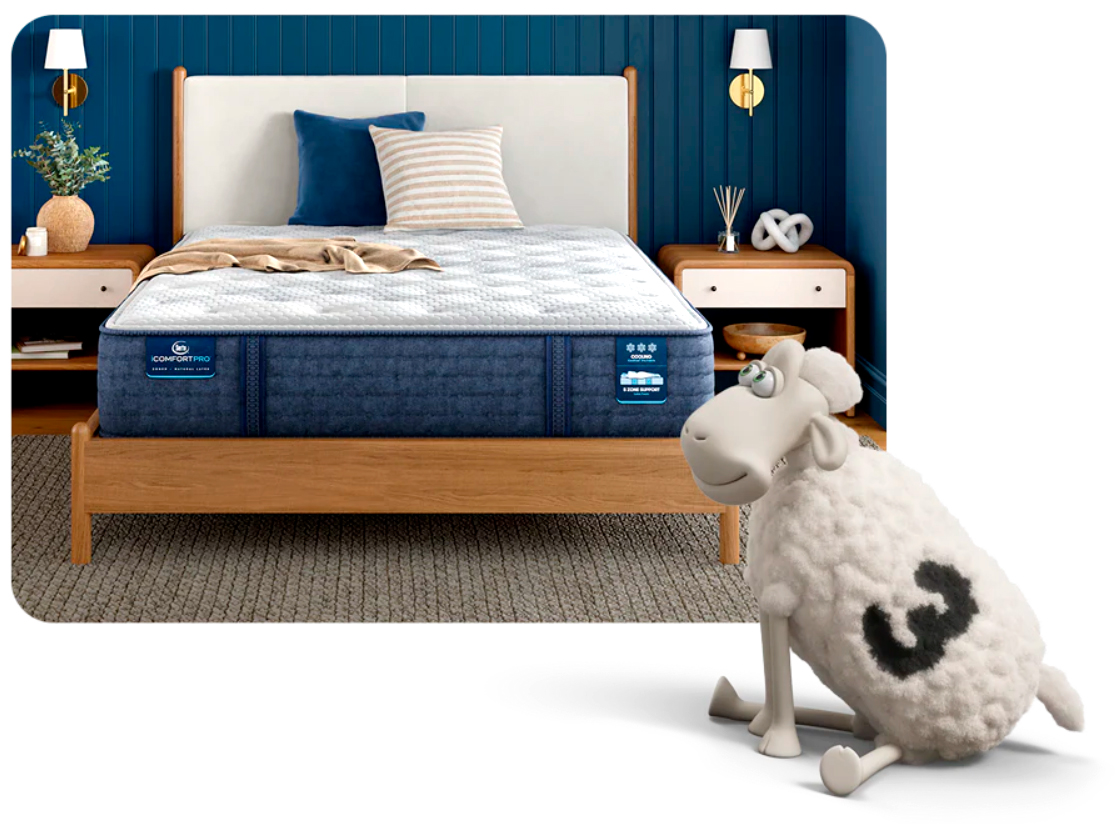A couple on the iComfort mattress