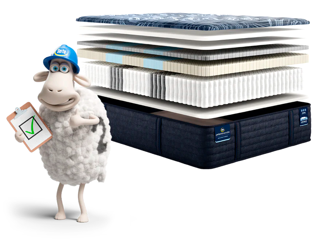 A couple on the iComfort mattress