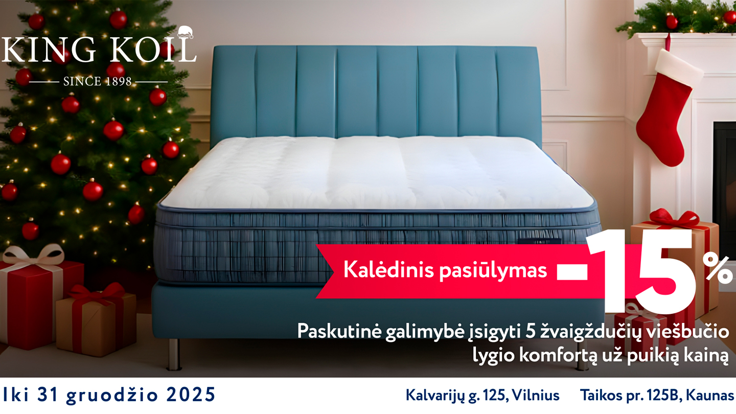 Premiuim klasės rankų darbo King Koil čiužiniai